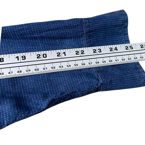 J.Crew Woven Shirt Men’s Medium Blue Geometric Long Sleeve Button Down Cotton - Picture 8 of 9